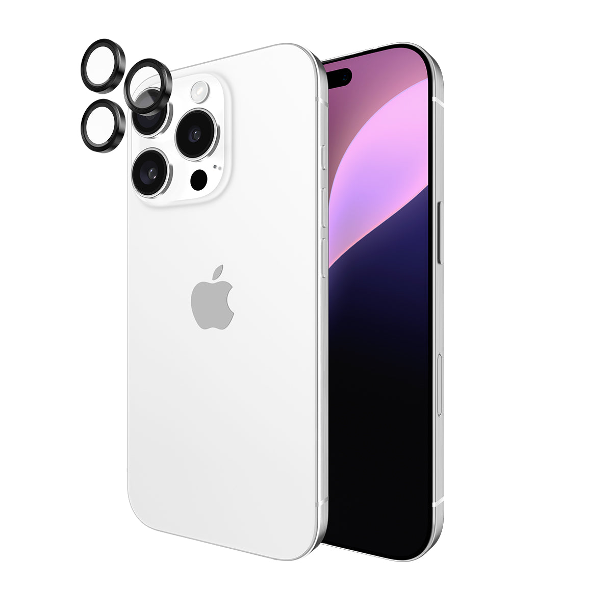 Case-Mate Aluminum Ring Lens ProtectorFor iPhone 16 Pro / 16 Pro Max - Black