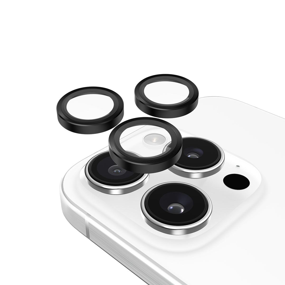 Case-Mate Aluminum Ring Lens ProtectorFor iPhone 16 Pro / 16 Pro Max - Black