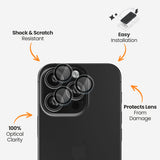 EFM Camera Lens ArmourFor iPhone 16 Pro / 16 Pro Max - Clear