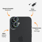 EFM Camera Lens ArmourFor iPhone 16 / 16 Plus - Rainbow