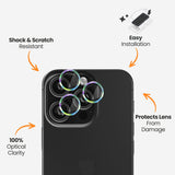 EFM Camera Lens ArmourFor iPhone 16 Pro / 16 Pro Max - Rainbow