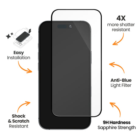 EFM TT Sapphire Screen ArmourFor iPhone 16 Pro Max - Clear