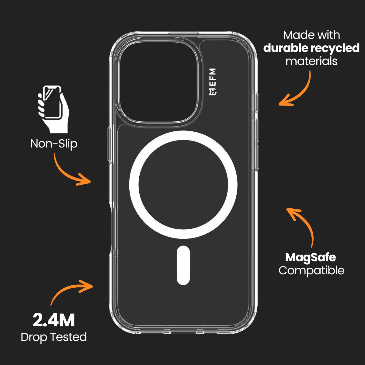 EFM Zurich CaseFor iPhone 16 Pro Max - Clear