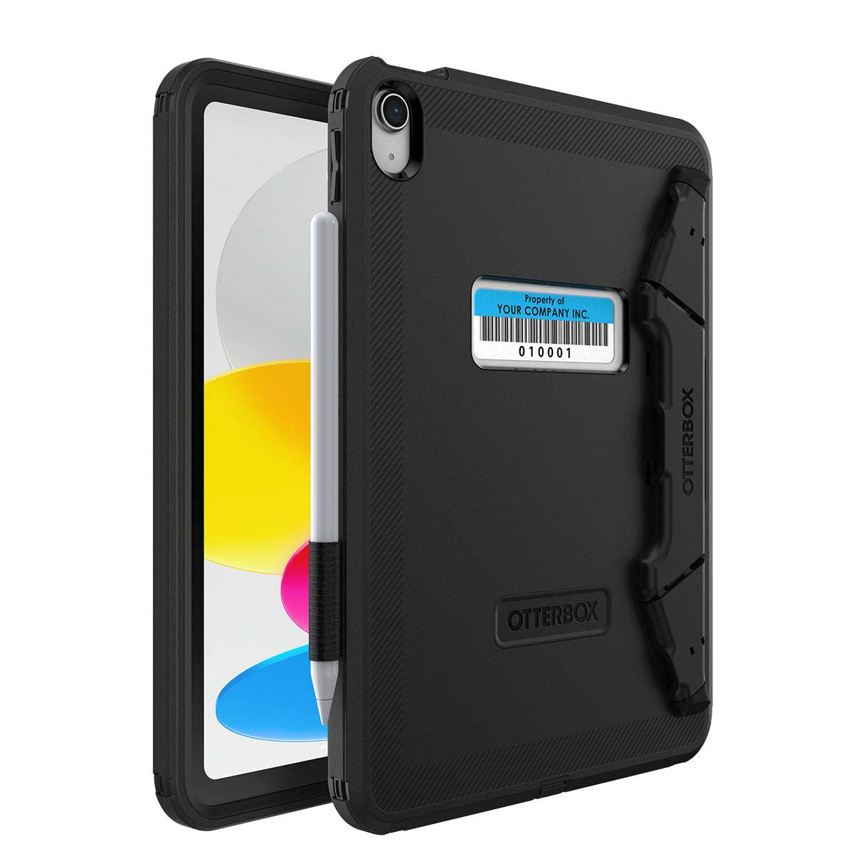 OtterBox Defender EDU Case with Kickstand and Screen ProtectionFor iPad 10.9 - Black (No Retail Packaging)