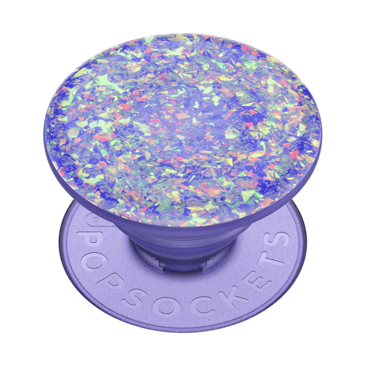 PopSockets Universal PopGripIridescent Confetti Ice Purple
