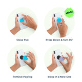 PopSockets Universal PopGripIridescent Confetti Ice Purple
