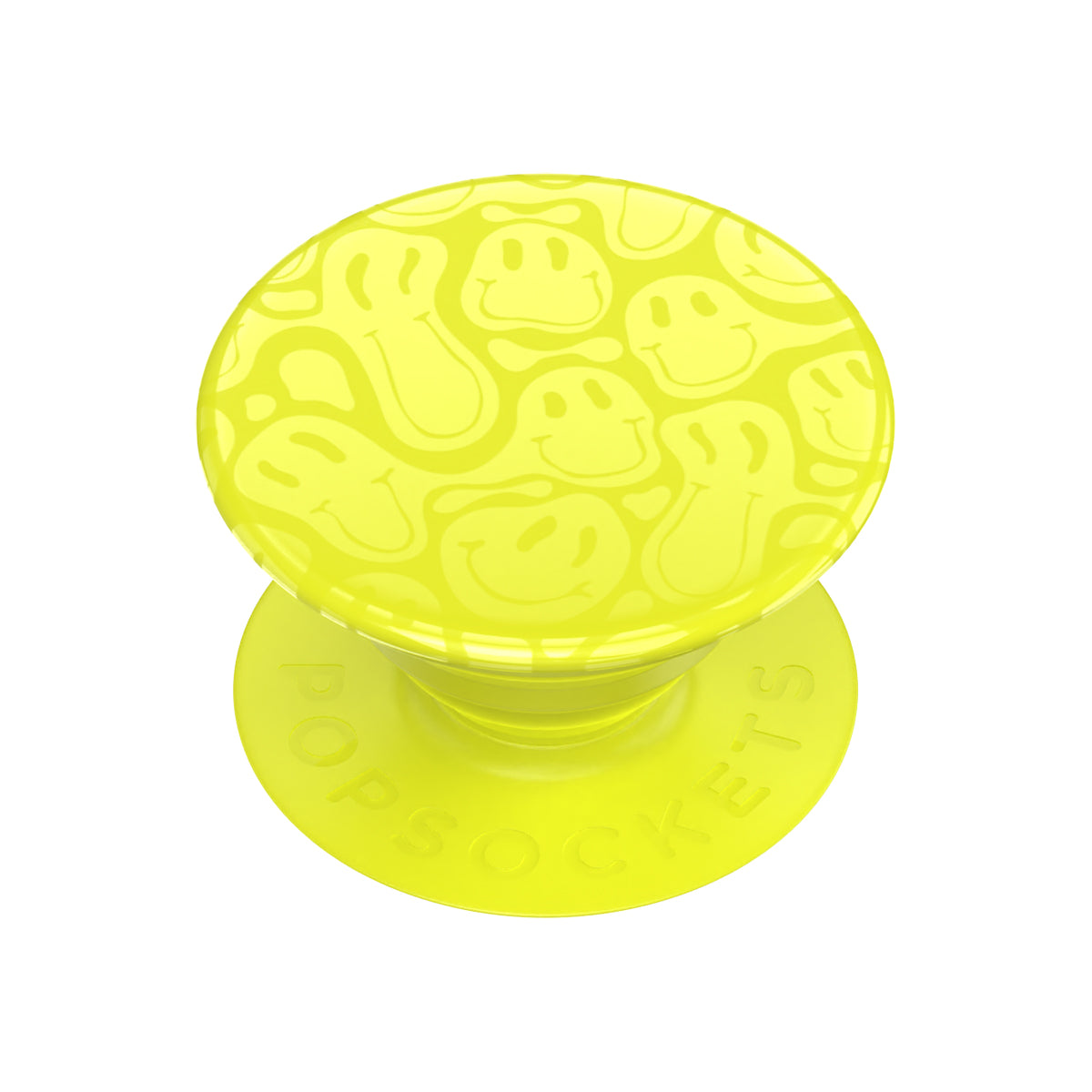 PopGrip Universal Grip (Gen2) HolderNeon Jolt Yellow Smiley Melt