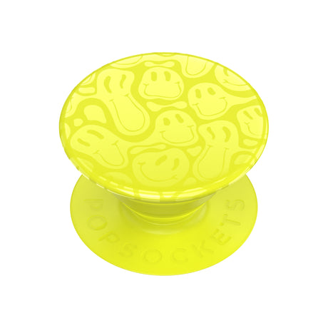 PopGrip Universal Grip (Gen2) HolderNeon Jolt Yellow Smiley Melt