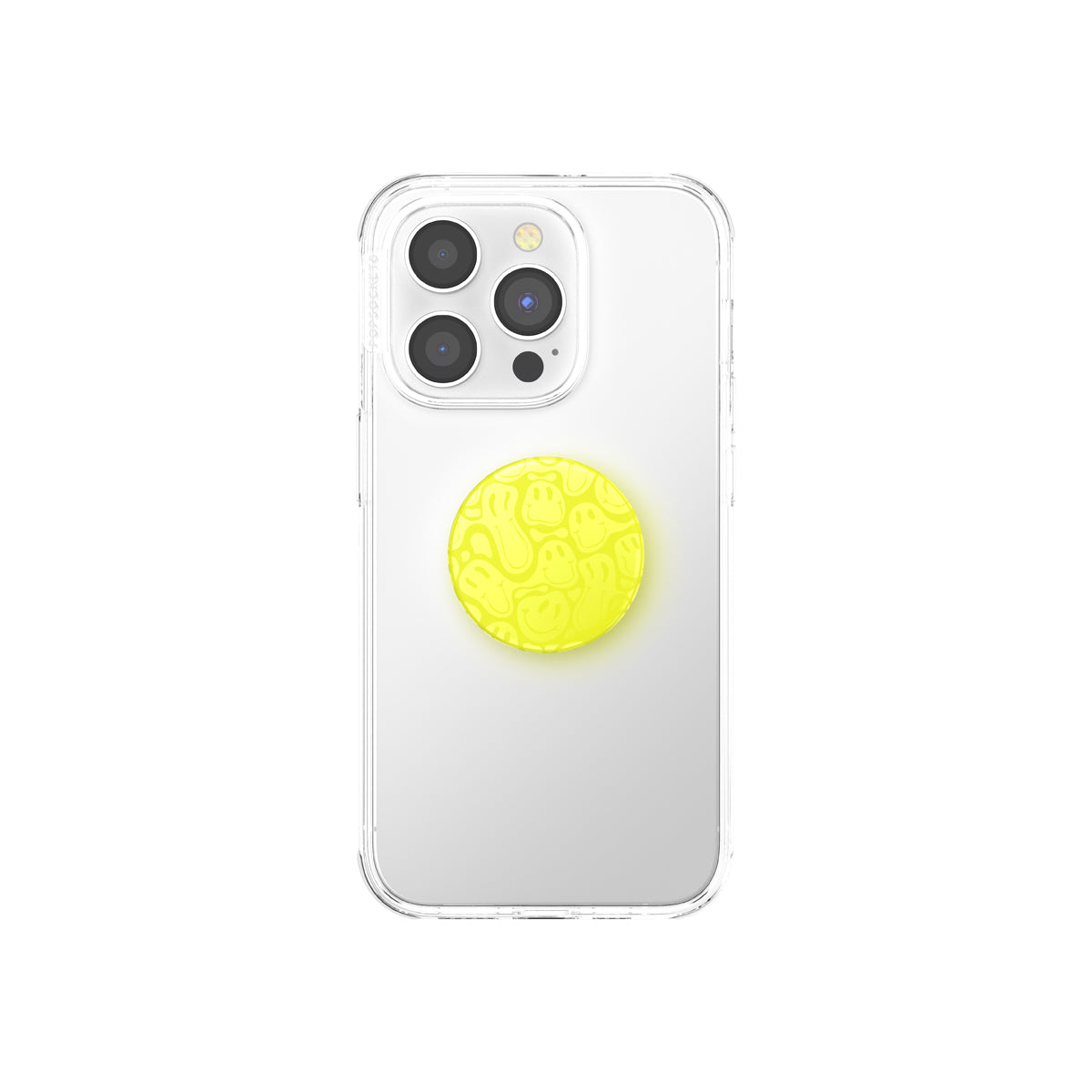 PopGrip Universal Grip (Gen2) HolderNeon Jolt Yellow Smiley Melt