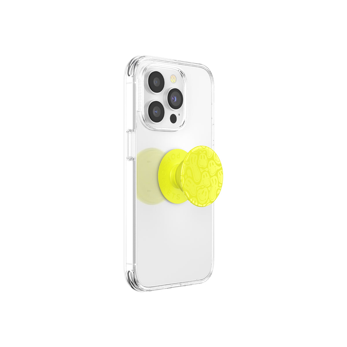 PopGrip Universal Grip (Gen2) HolderNeon Jolt Yellow Smiley Melt