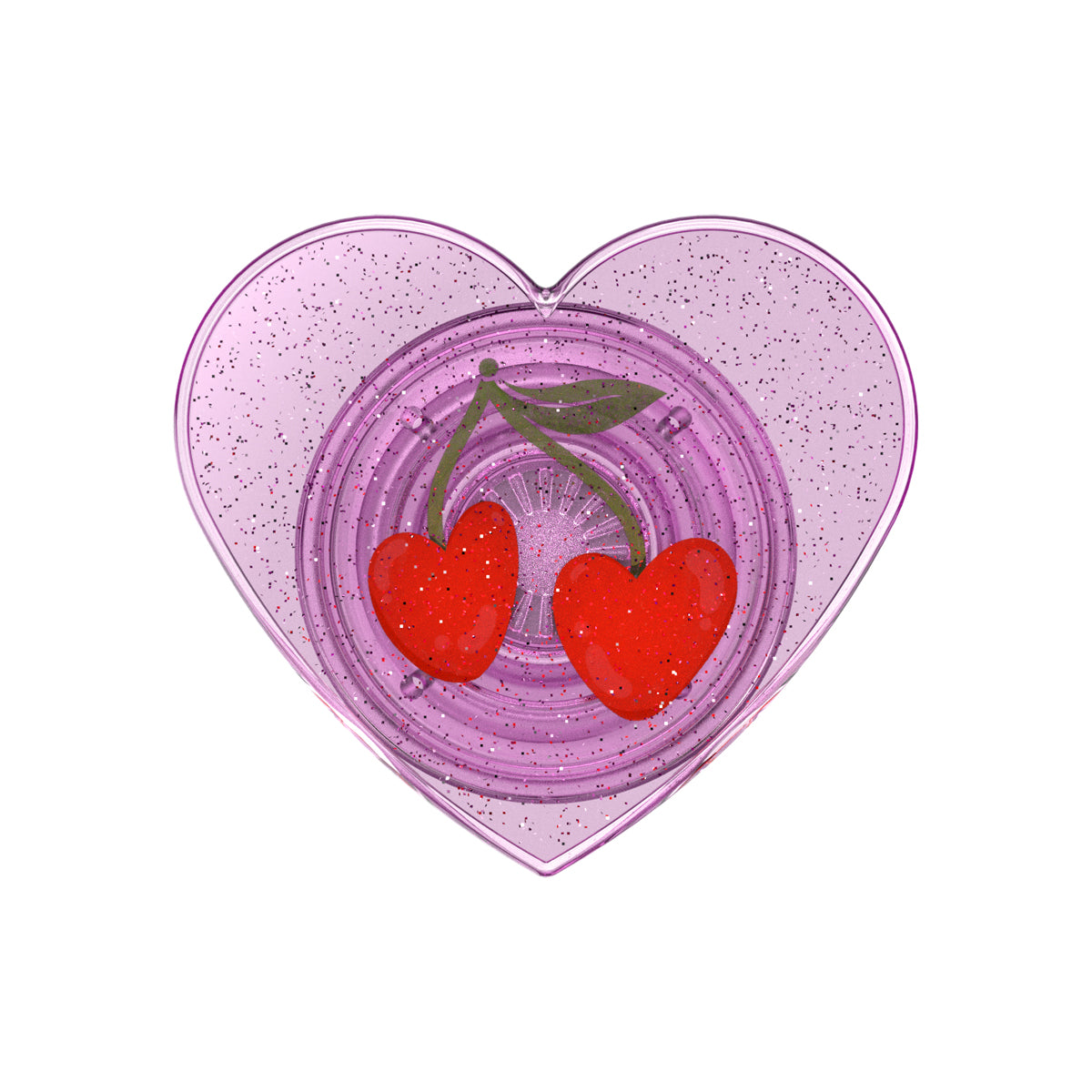PopSockets Universal PopGripGlitter Sugar Plum Cherry