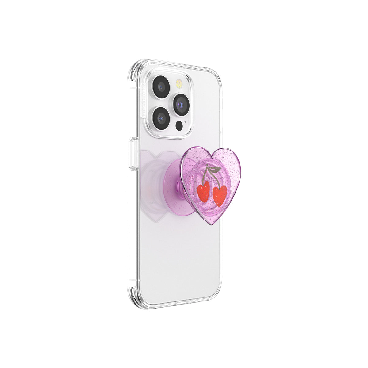PopSockets Universal PopGripGlitter Sugar Plum Cherry