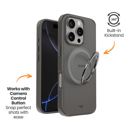 EFM Alta Case with D3O BioFor iPhone 16 Pro - Titanium Grey