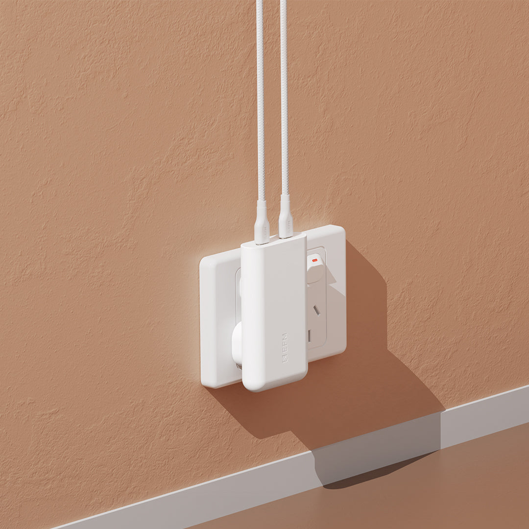 EFM 65W SlimLine Wall ChargerWith GaN  Power Delivery and PPS