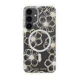 Case-Mate Floral Gems CaseFor Samsung Galaxy S25+ - Gold w/ Magnet