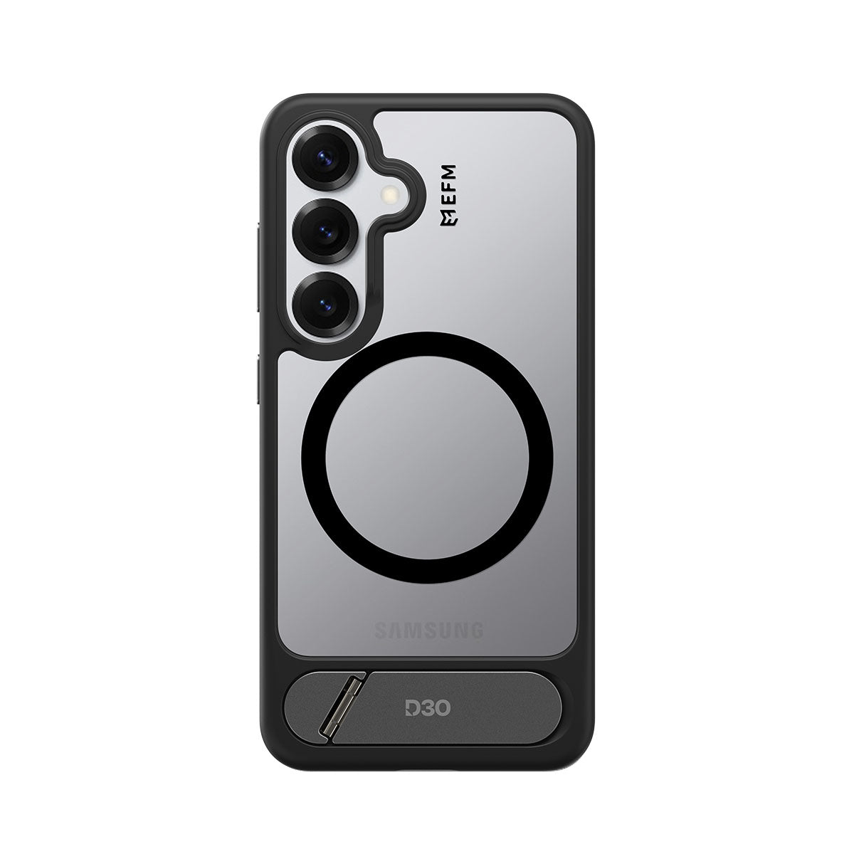 EFM Alta Case with D3O BIOFor Samsung Galaxy S25 - Black/ Clear