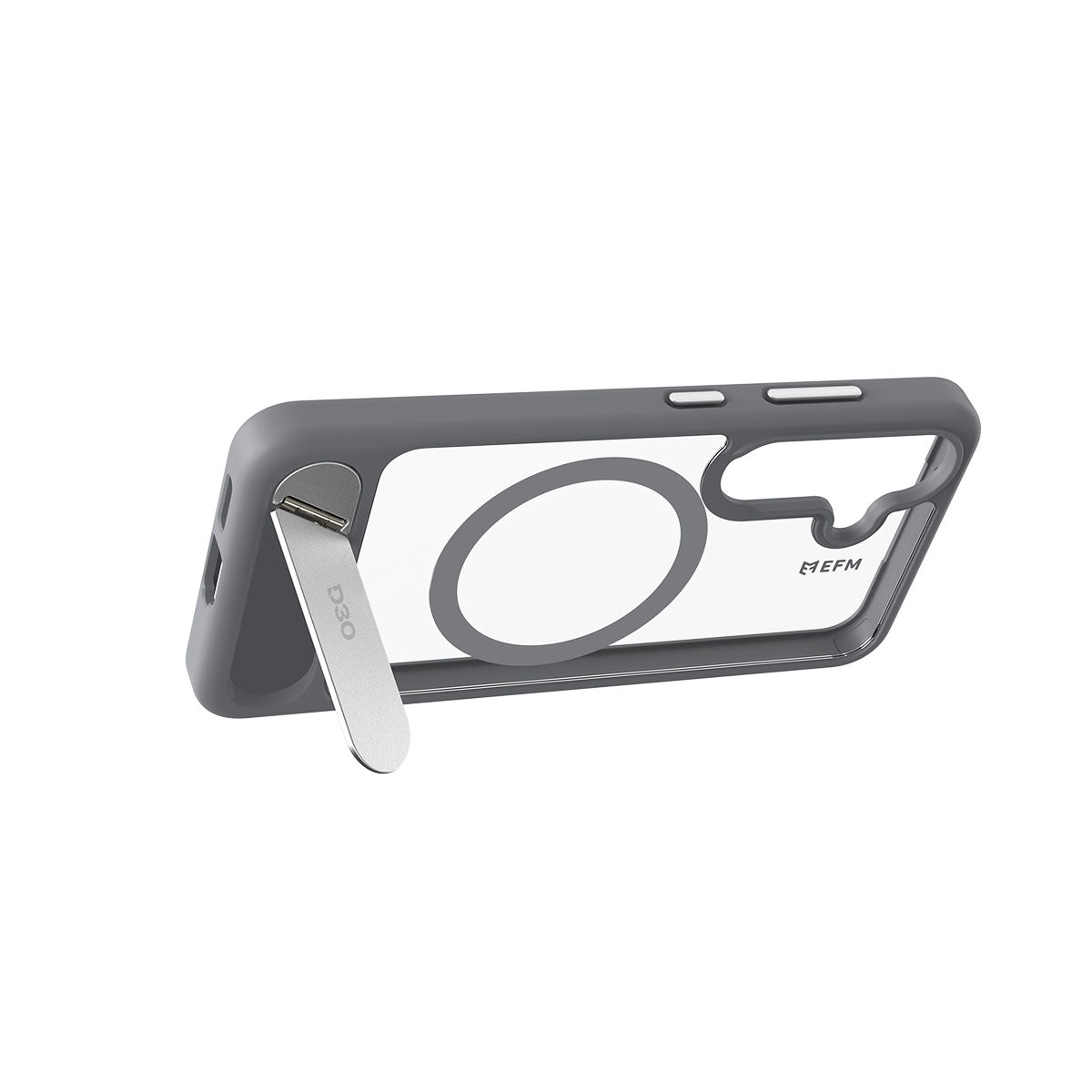EFM Alta Case with D3O BIOFor Samsung Galaxy S25 - Grey/ Clear
