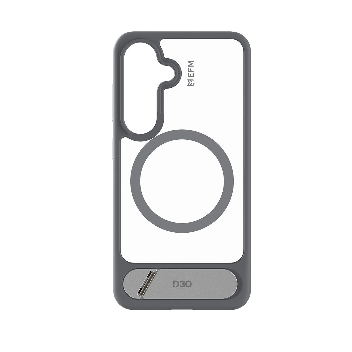 EFM Alta Case with D3O BIOFor Samsung Galaxy S25+ - Grey/ Clear