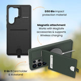 EFM Berlin Wallet Case with D3O BIOFor Samsung Galaxy S25 Ultra - Black