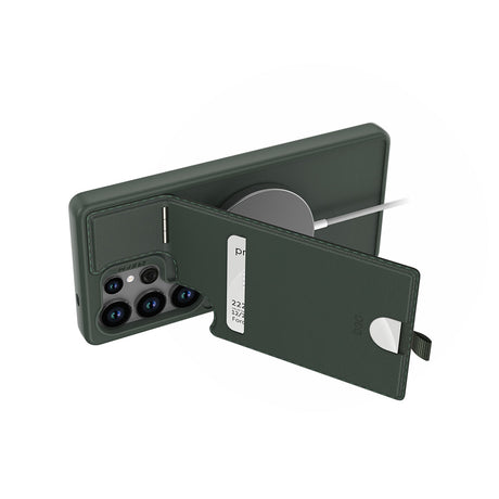 EFM Berlin Wallet Case with D3O BIOFor Samsung Galaxy S25 Ultra - Forest Green