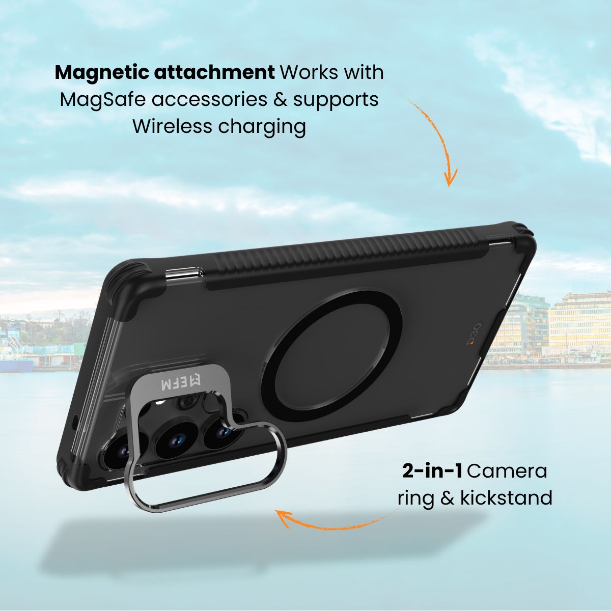EFM Helsinki Case with D3O BIOFor Samsung Galaxy S25 Ultra - Carbon