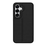 EFM Monaco Vegan Leather Wallet Case with D3O BIOFor Samsung Galaxy S25+ - Black