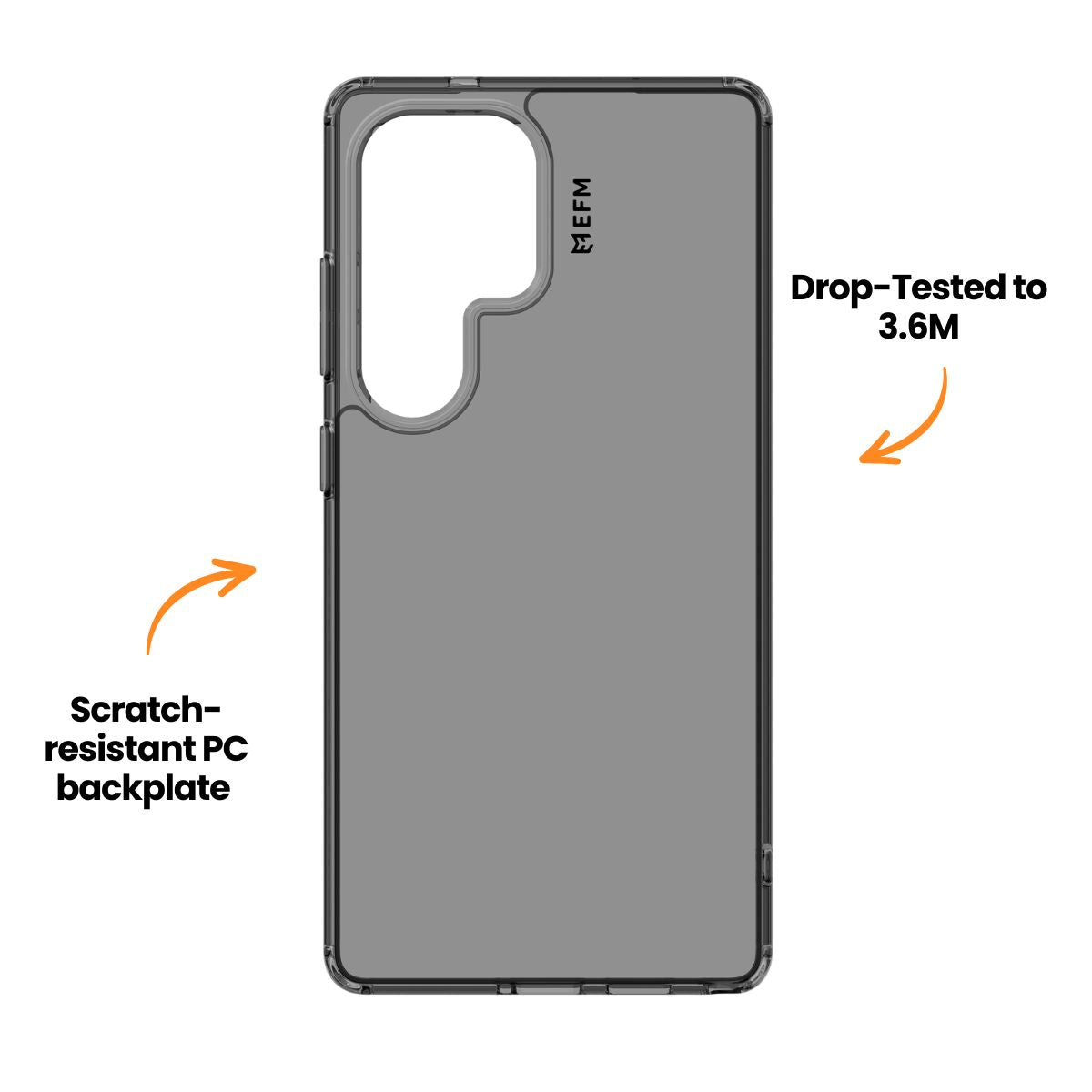 EFM Zurich Case ArmourFor Samsung Galaxy S25 Ultra - Smoke Black