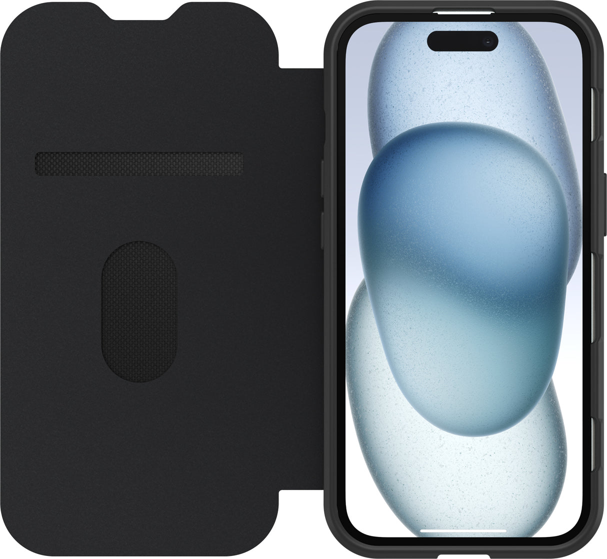 OtterBox React Folio MagSafe Case - For iPhone 16e/15/14/13 - Black Crystal