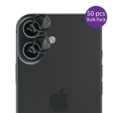 EFM Camera Lens Protector Bulk Pack - For iPhone 16 / 16 Plus - Carbon