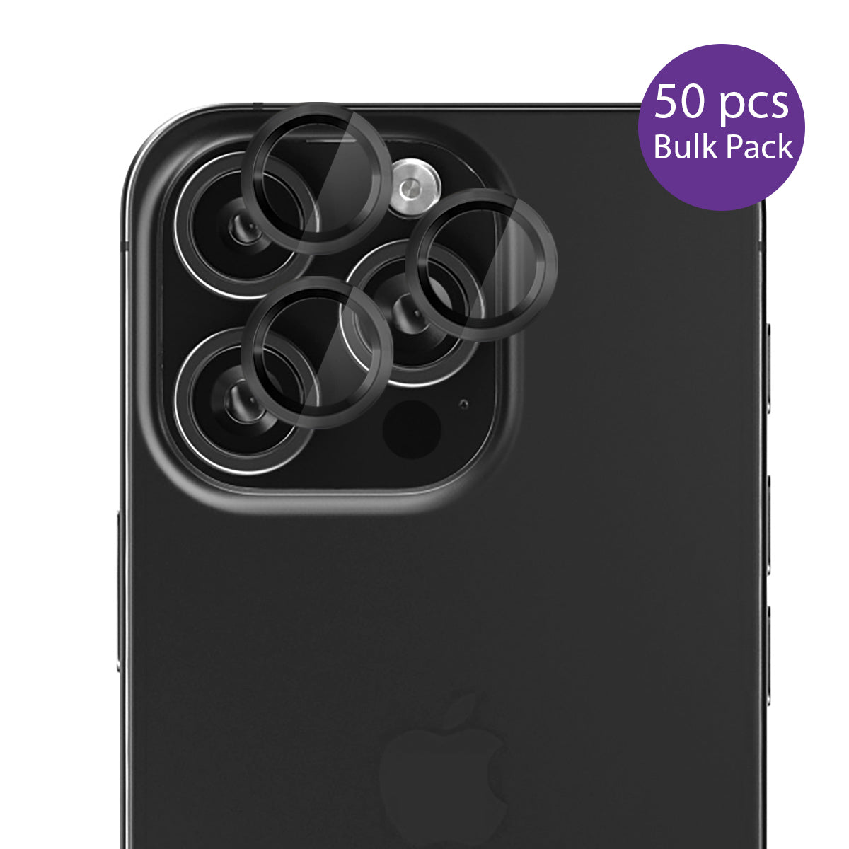EFM Camera Lens Protector Bulk Pack - For iPhone 16 Pro / 16 Pro Max - Carbon