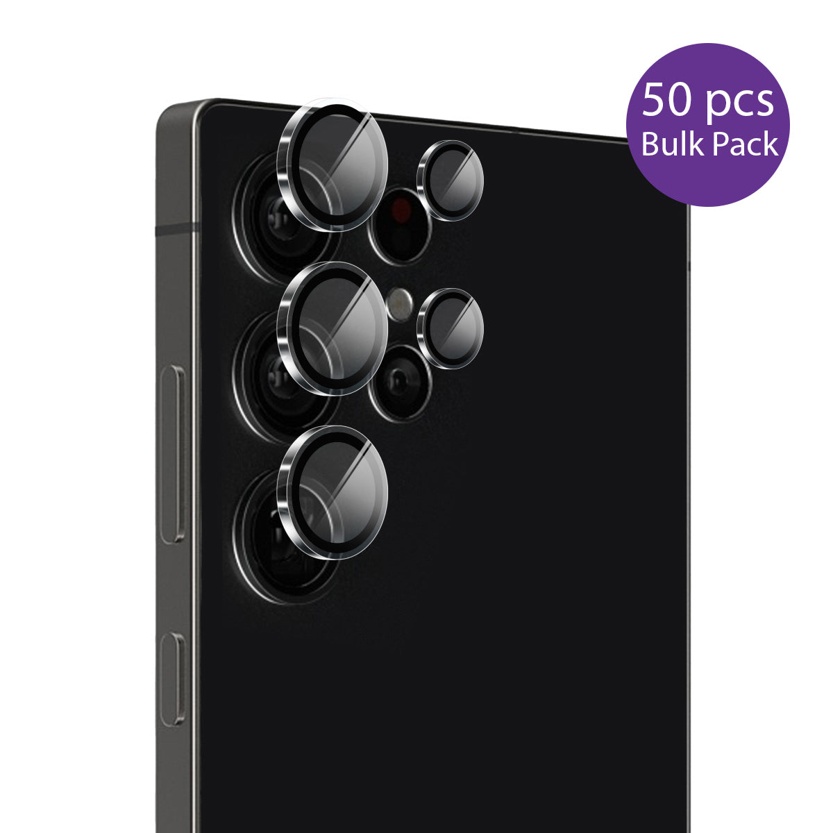 EFM Camera Lens Protector Bulk Pack - For Samsung Galaxy S25 Ultra - Clear
