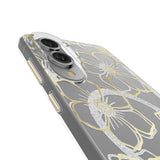 Case-Mate Floral Gems Case W/Magnet - For Samsung Galaxy S25 Edge - Gold