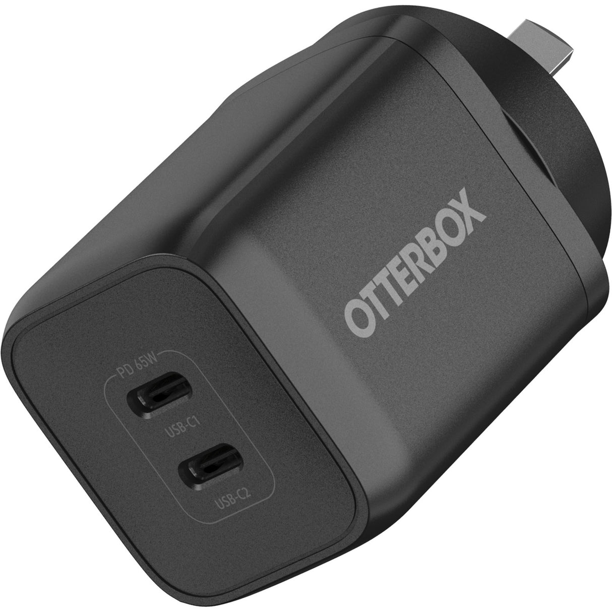 OtterBox 65W Dual Port USB-C Wall Charger - With - 1 x USB-C 45W and 1 x USB-C 20W Port - Black