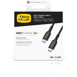 OtterBox Fast Charge Cable - "USB-C to USB-C, 1m - Black"