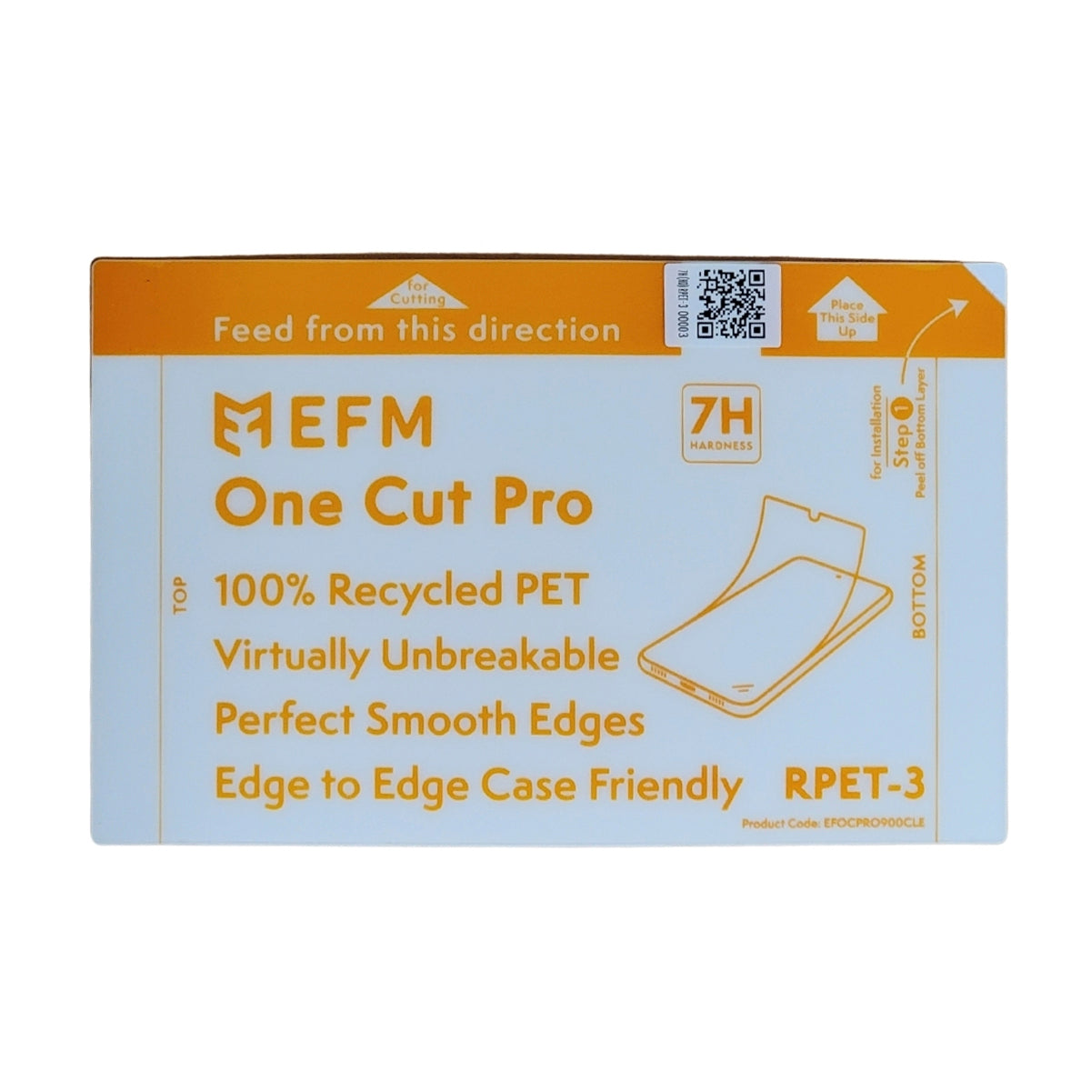EFM One Cut Pro Screen Protector - For Smartphones - Clear
