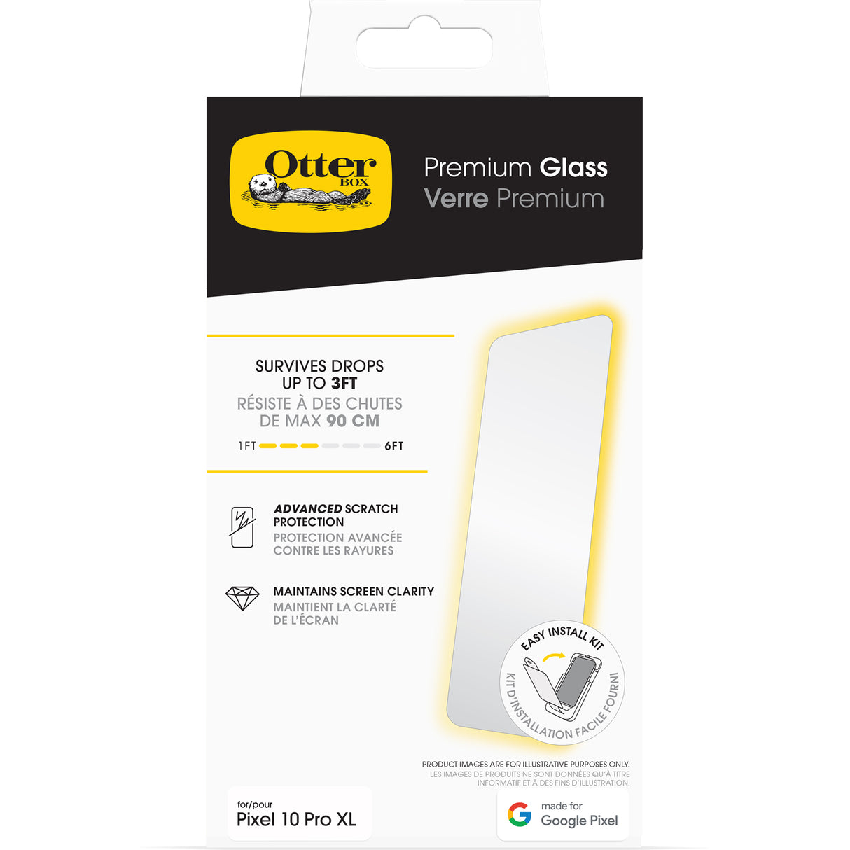 OtterBox Premium Glass Screen Protector - For Google Pixel 10 Pro XL