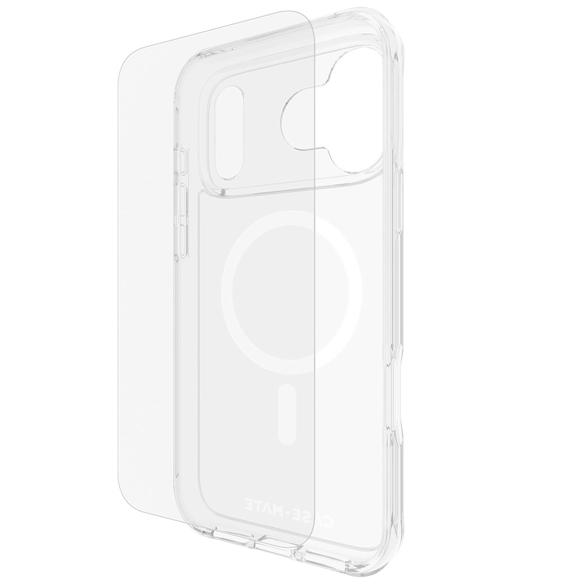 Case-Mate Case & Screen Protection Pack w/MagSafe - For iPhone 17 Pro Max - Clear Case