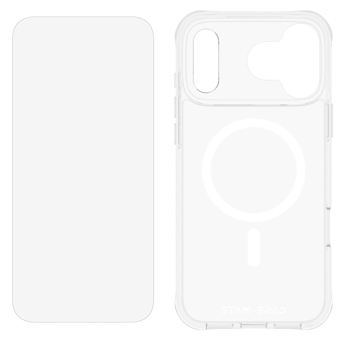 Case-Mate Case & Screen Protection Pack w/MagSafe - For iPhone 17 Pro Max - Clear Case