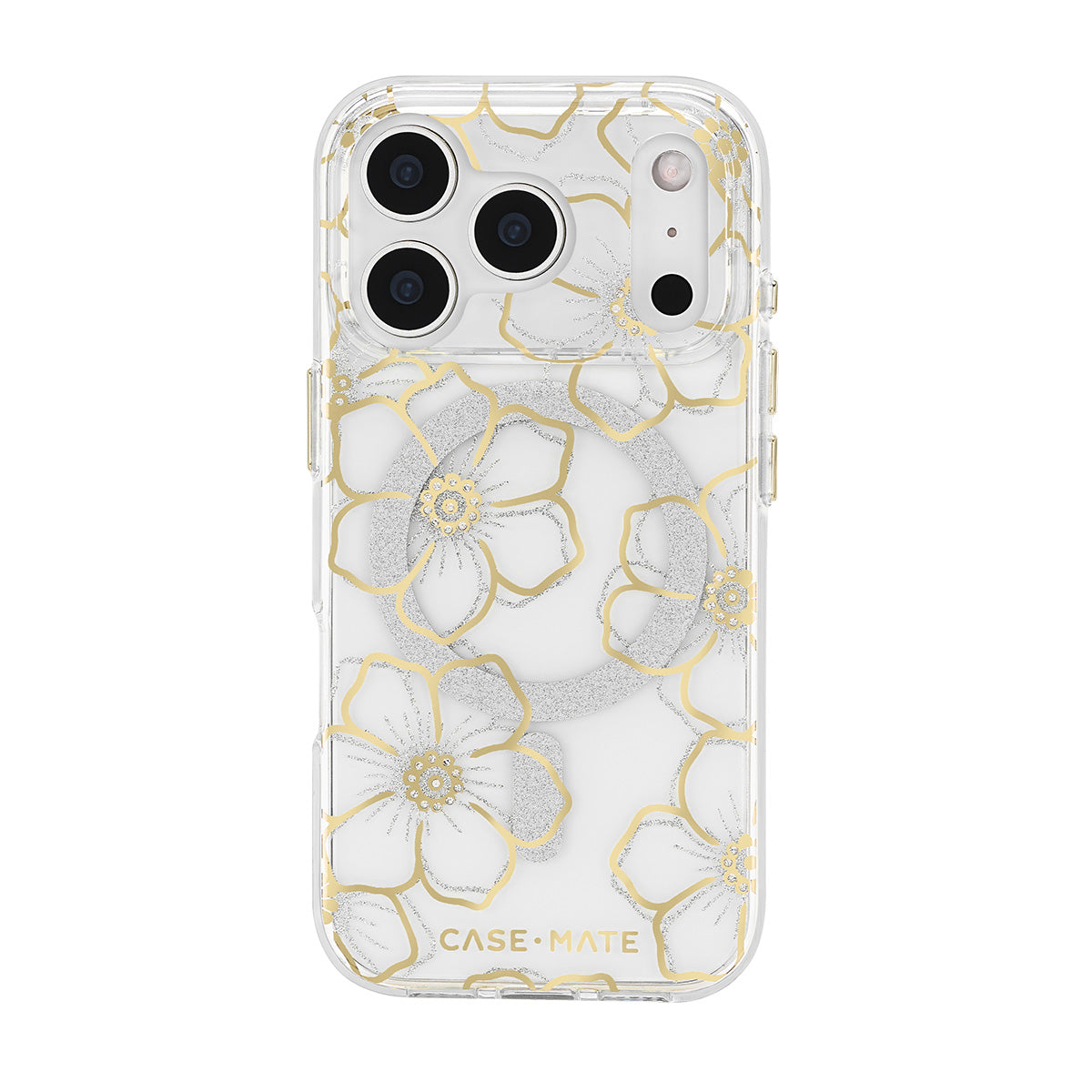 Case-Mate Floral Gems MagSafe Case - For iPhone 17 Pro - Gold