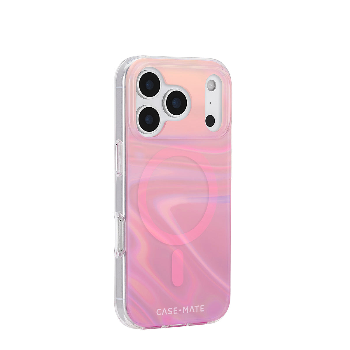 Case-Mate Peach Bubble MagSafe Case - For iPhone 17 Pro - Iridescent