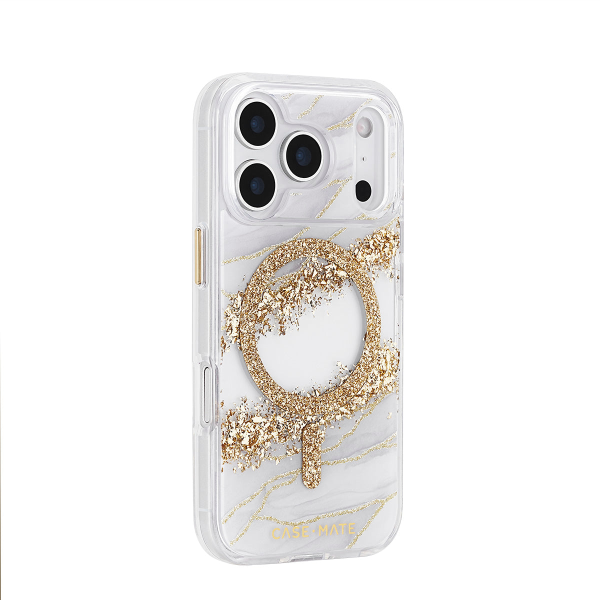 Case-Mate Karat Granite MagSafe Case - For iPhone 17 Pro - Gold
