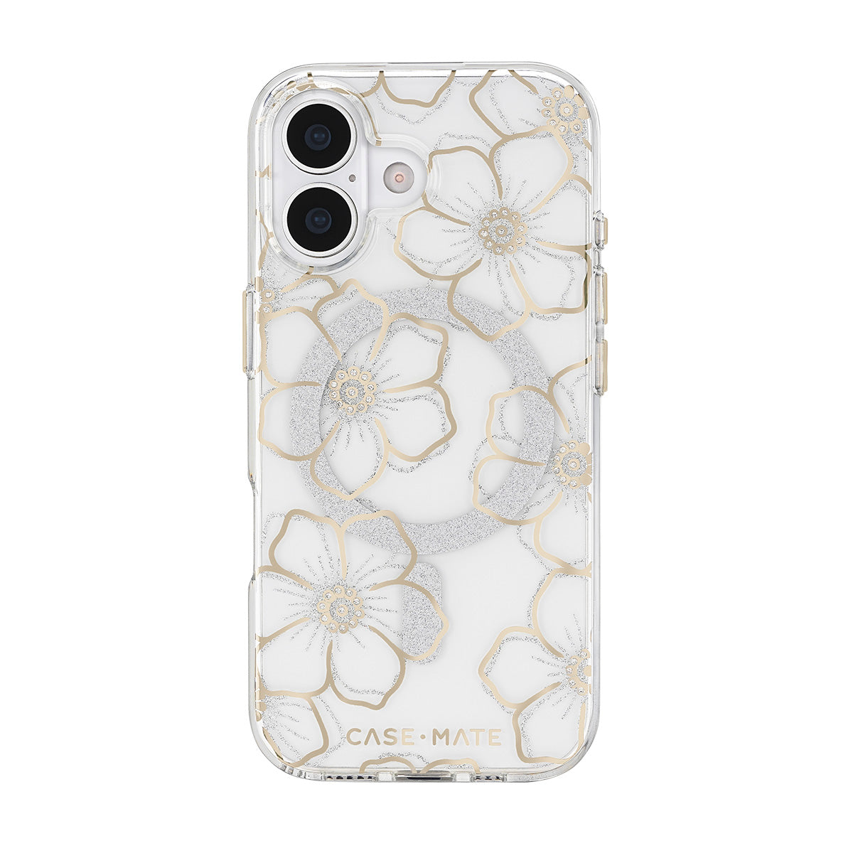 Case-Mate Floral Gems MagSafe Case - For iPhone 17 - Gold