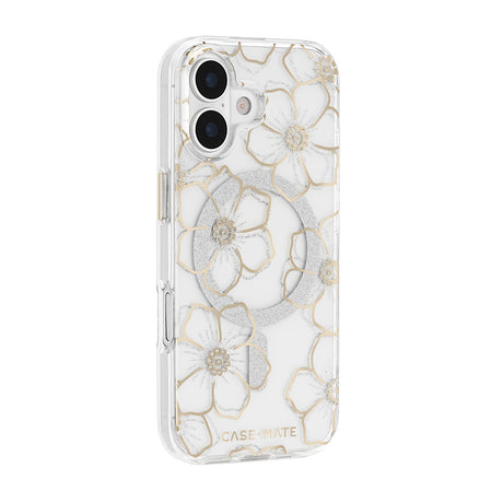 Case-Mate Floral Gems MagSafe Case - For iPhone 17 - Gold