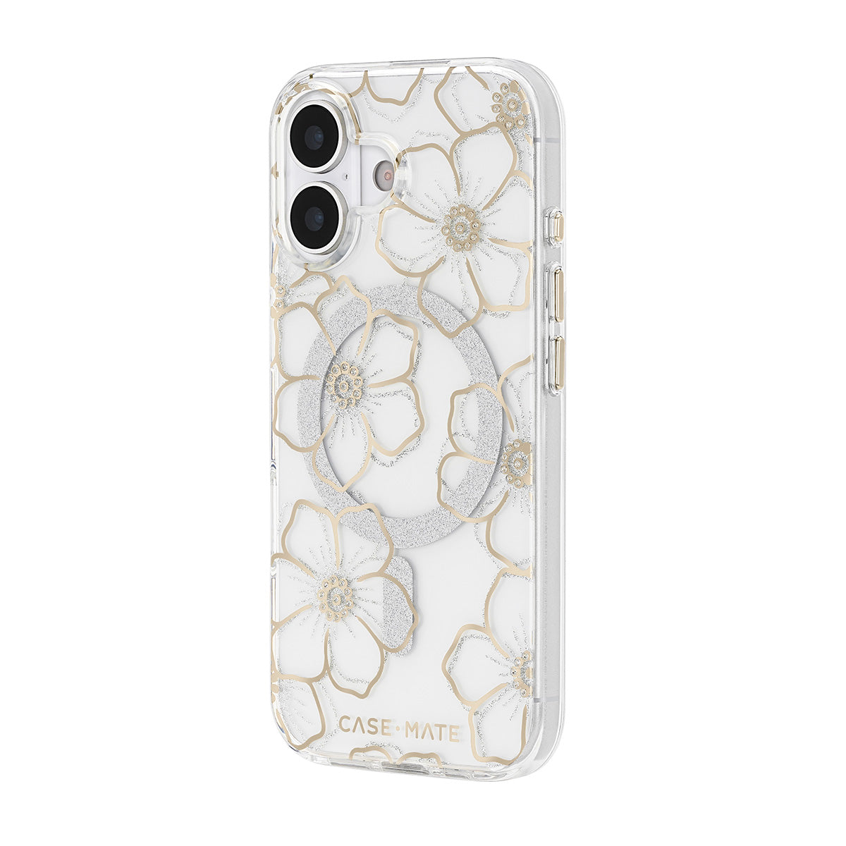 Case-Mate Floral Gems MagSafe Case - For iPhone 17 - Gold