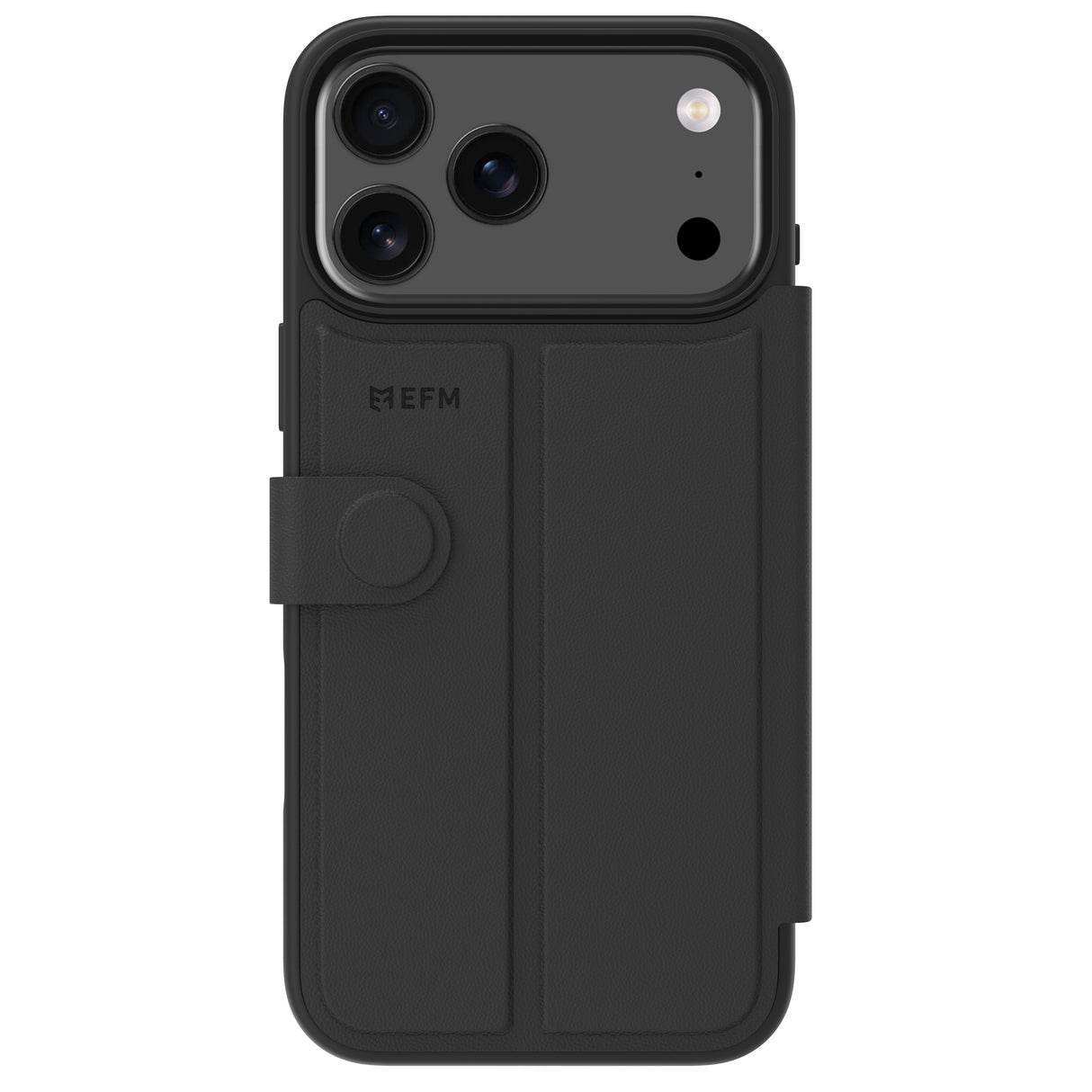 EFM Venice Wallet Case - For iPhone 17 Pro Max - Black