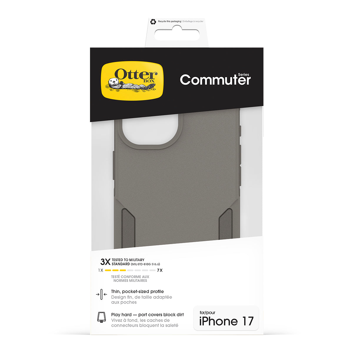 OtterBox Commuter Case with Camera Control - For iPhone 17 - Stone