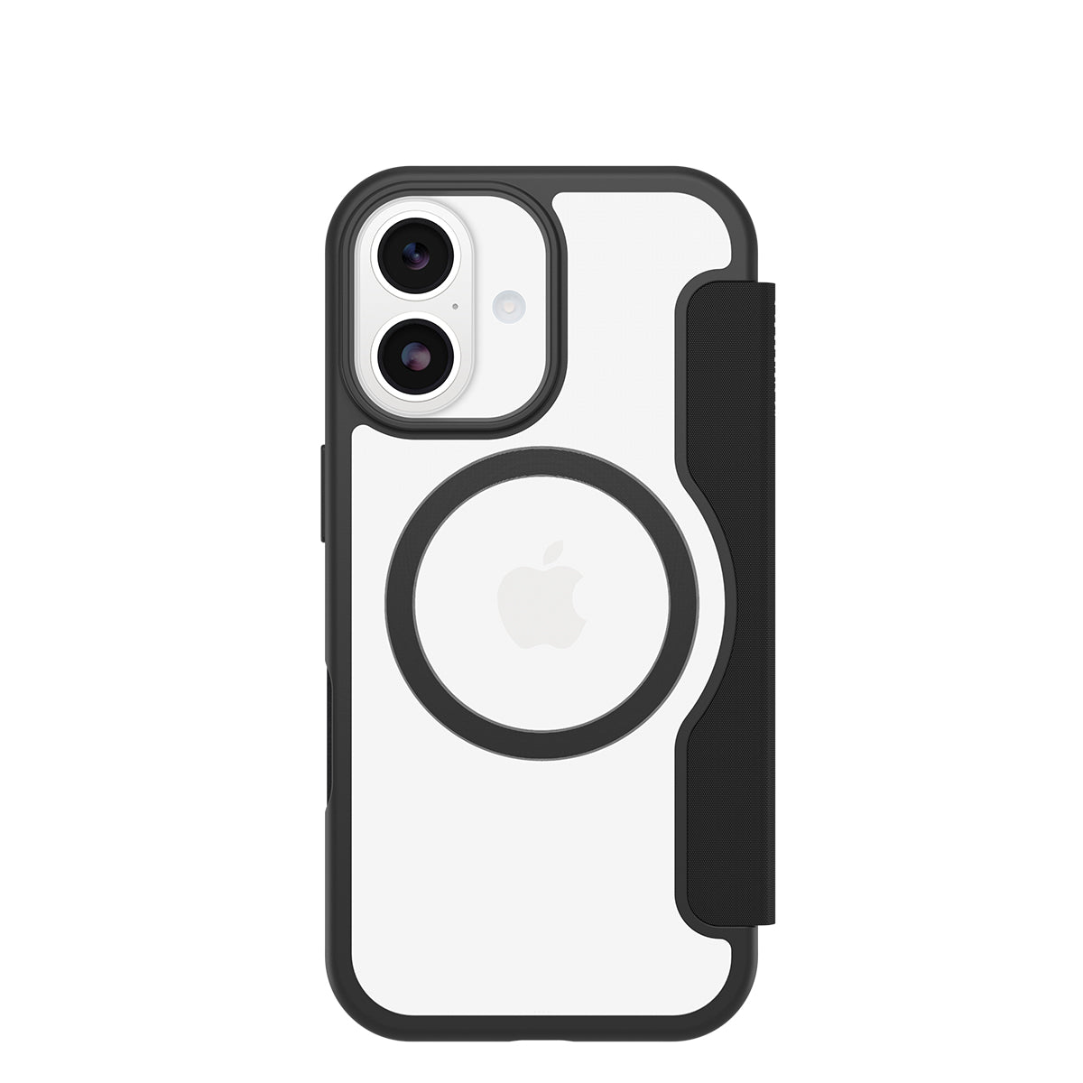 OtterBox React Folio MagSafe Case - For iPhone 17 - Black Crystal