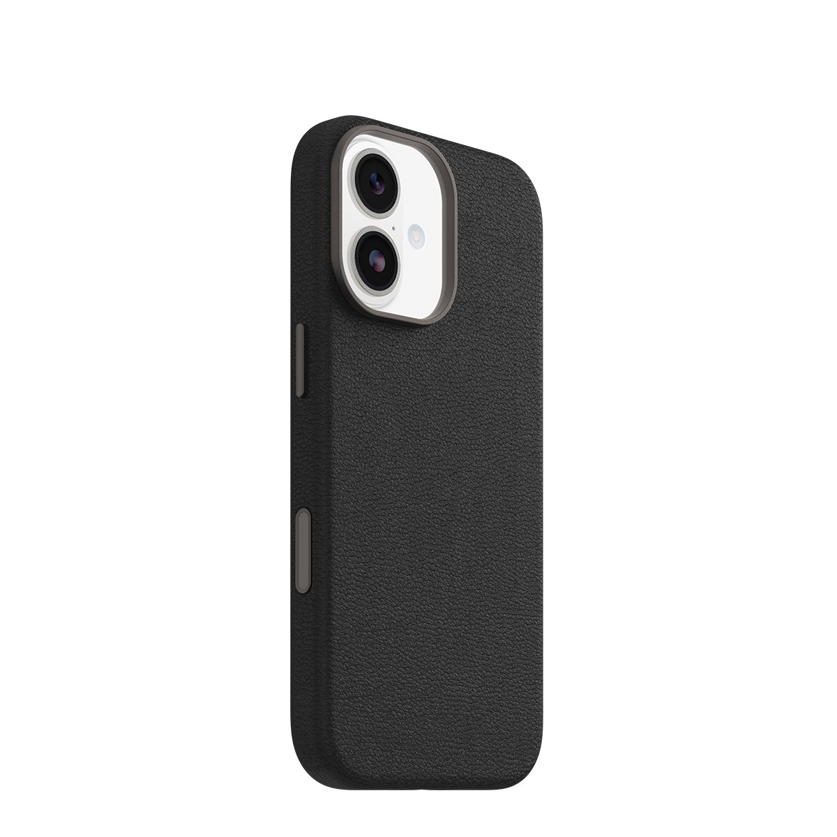 OtterBox Symmetry MagSafe Cactus Leather Case with Camera Control - For iPhone 17 - Noir Ash Black