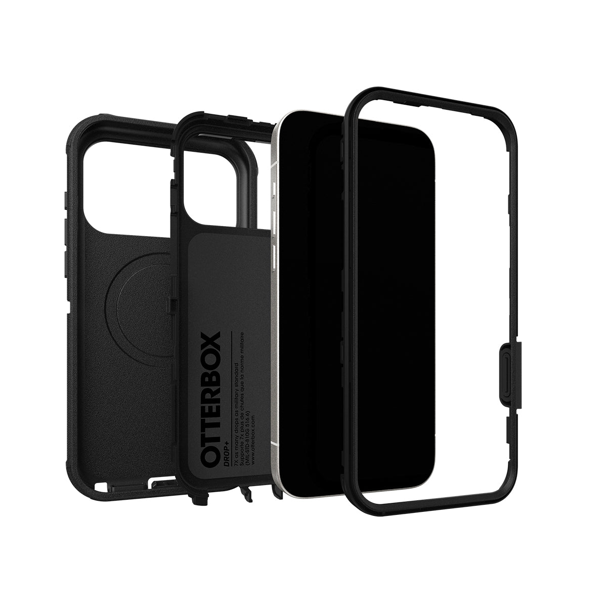 OtterBox Defender Pro Case with Camera Control - For iPhone 17 Pro Max - Black