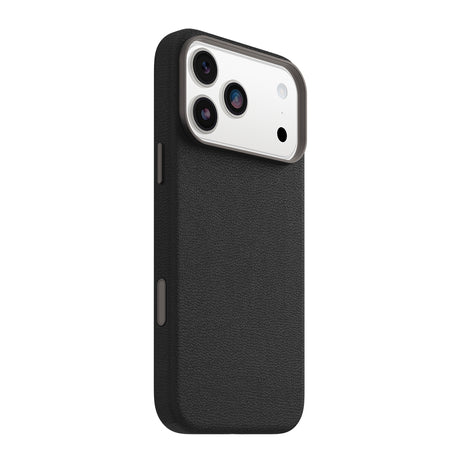 OtterBox Symmetry MagSafe Cactus Leather Case with Camera Control - For iPhone 17 Pro Max- Noir Ash Black